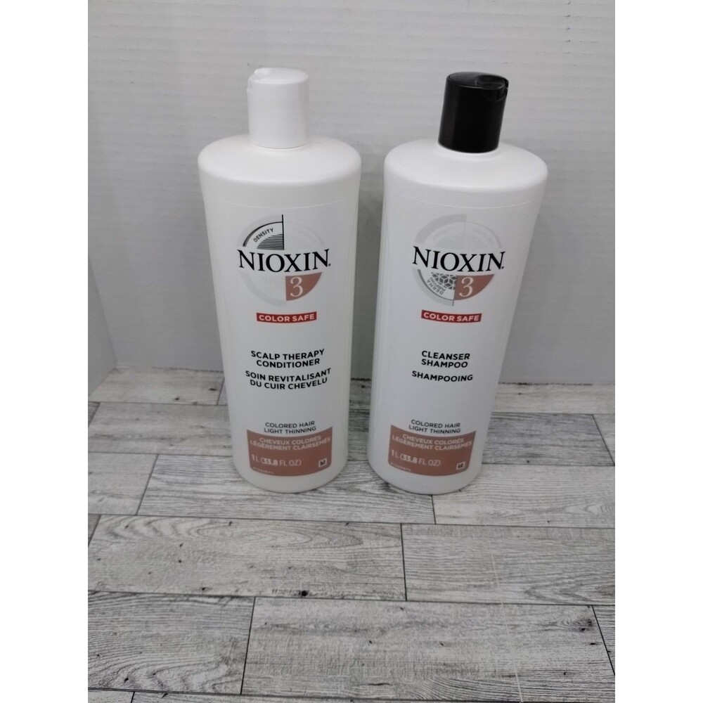 Nioxin System 3 Cleanser + Scalp Therapy, Fine Hair Liter Set